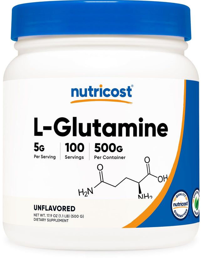 Nutricost L-Glutamine Powder (500 Grams) Unflavour