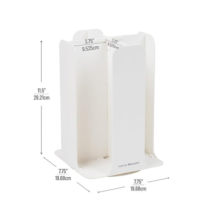 Mind Reader Cup and Lid Carousel, 7.75" L x 7.75" W x 11.5" H, White