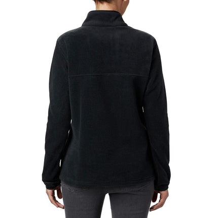 Columbia Women's Plus Size Benton Springs 1/2 Snap Pullover, Black, 3X