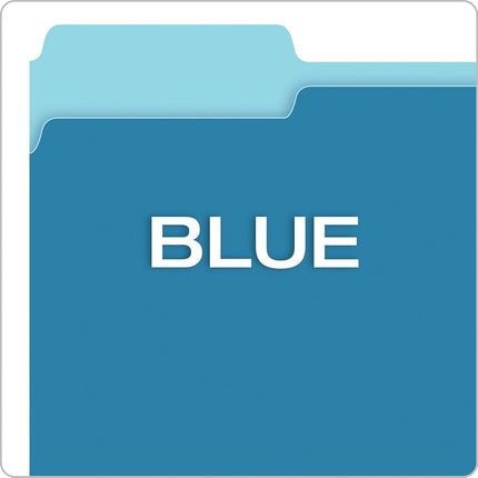Tops Products Top Tab Colored Folders (ESS15213BLU)