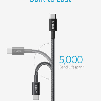Anker 100W USB C to USB C Cable,Fast Charging Cable (1Pack,3m,Black)