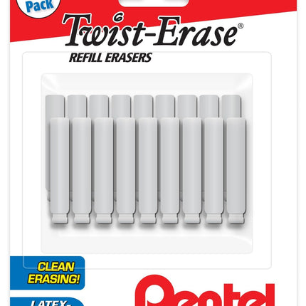 Pentel Twist Erase Refill Erasers - Pack of 18 - L