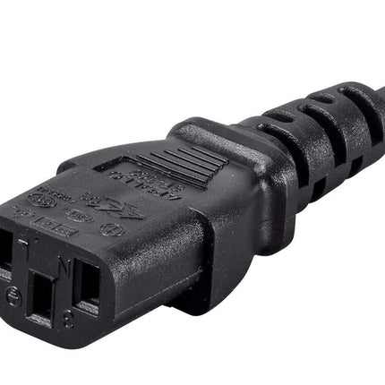 Monoprice 6ft 14AWG Power Cord Cable w/ 3 Conductor PC Power Connector Socket, 15A (NEMA 5-15P to IEC-320-C13)