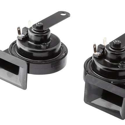 HELLA 940800821 Black 24V BX Trumpet Horn Kit (Universal Fit)