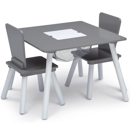 Juego de 4 Piezas para Sala de Juegos de Niños Pequeños Delta Children, Gris/Blanco