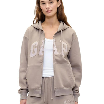 GAP Women's Logo Hoodie Hooded Full Zip Sweatshirt
