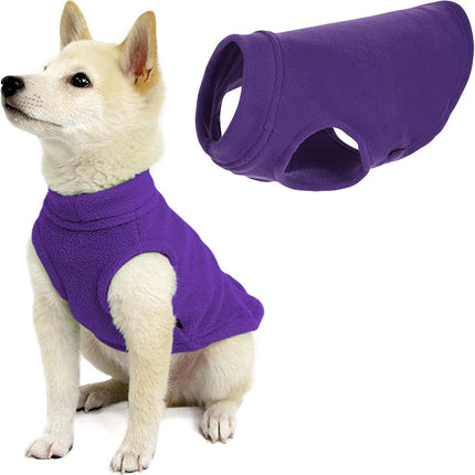 Gooby Stretch Fleece Vest - Violet, X-Small