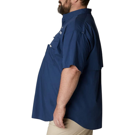 Columbia Men's PFG Bonehead™ Short Sleeve Shirt — Tall,Carbon,3X Tall, Carbon, 3X Tall