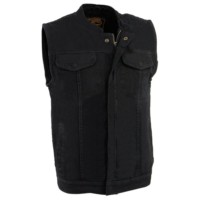 Milwaukee Men's Denim Club Vest with Hidden Snap a