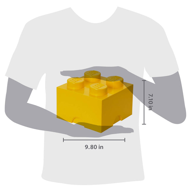 Lego Storage Brick 4 Medium Yellow