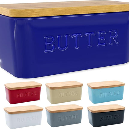 PriorityChef Extra Large Butter Dish with Lid for 