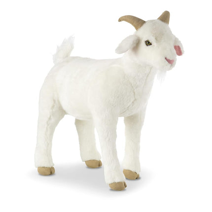 Melissa & Doug Standing Lifelike Plush Goat Stuffed Animal, 22 x 22.5 x 9