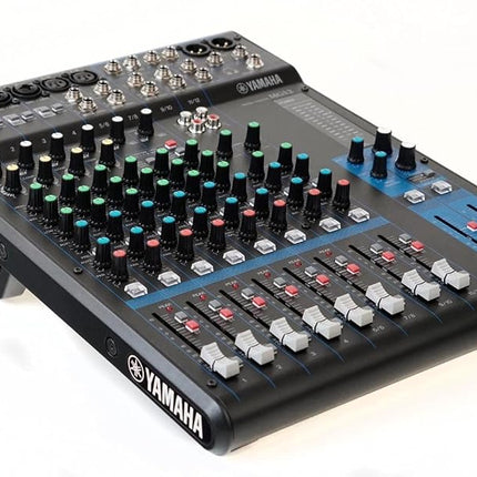 Yamaha MG12 Mixer - Compact mixer with 12 input channels, 2 group buses, 2 AUX and D-PRE mic preamps