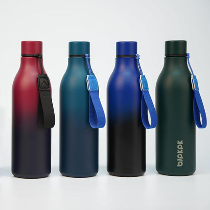 BJPKPK 25oz Insulated Water Bottle, Stainless Steel Bottle with Carry Strap