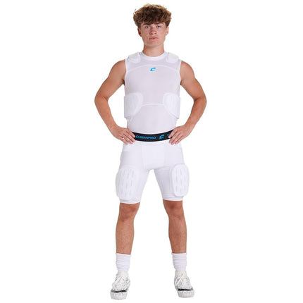 Champro Formation 5-Pad Girdle Youth L White