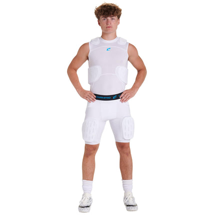 Champro Formation 5-Pad Girdle Adult M White