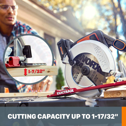 Worx WX530L Exactrack 20V 6-1/2" Circular Saw