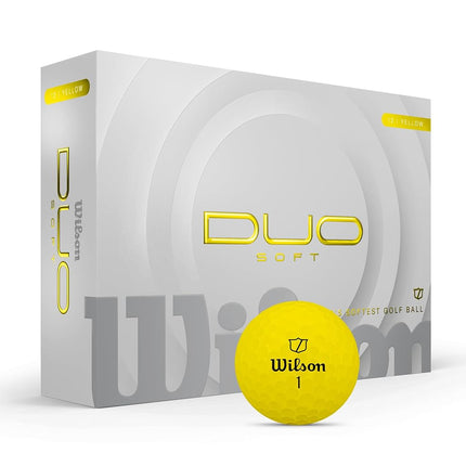 Wilson Duo Soft Golf Balls – Yellow, 12-Pack, Worl