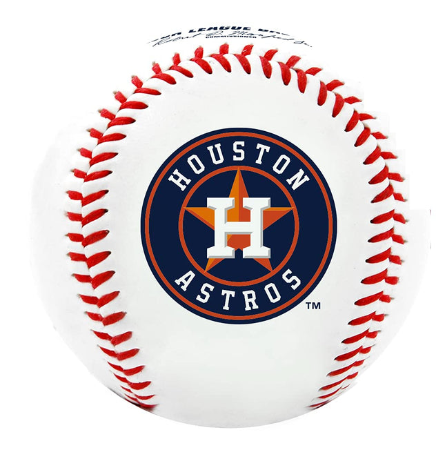 Rawlings MLB Houston Astros Team Logo Baseball, Official, White