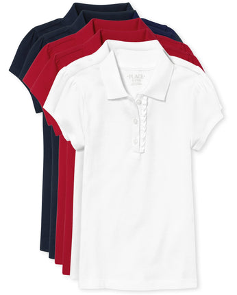 The Children's Place Girls' Short Sleeve Ruffle Pi