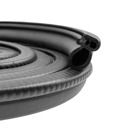 DGSL Burlete para coche, tira de sellado de puerta automotriz de 10 pies con sello de goma de bulbo lateral para coches, barcos, camiones, caravanas