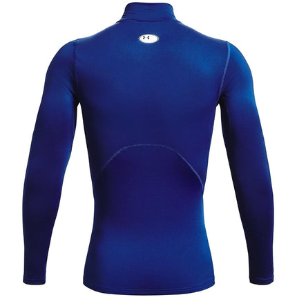 Under Armour ColdGear Armour Comp Mock para hombre, camiseta de hombre de doble capa con interior ultra cálido, capa base para correr, ciclismo y actividades en climas fríos, Royal / / White, XXL