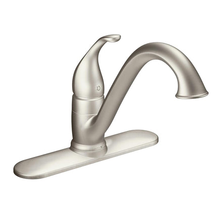 Moen 7825SRS Camerist One Handle Low Arc Kitchen Faucet, Spot Resist Stainless, 375