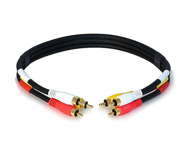 Monoprice 106026 1.5-Feet Triple RCA Stereo Video 