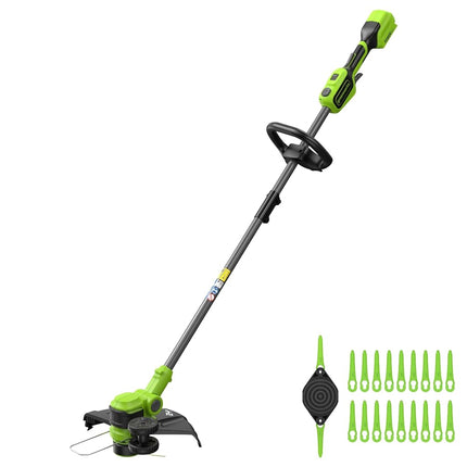 Greenworks 24V 13" Brushless Cordless String Trimmer/Edger (Includes 20 Blades), Battery and Charger Not Included