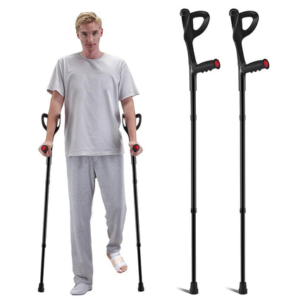 VEVOR Forearm Crutches for Adults, 10-Level Height