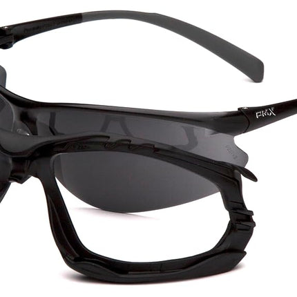 Pyramex Safety SB9323ST Proximity Black Dark Gray H2X Anti-Fog, One Size
