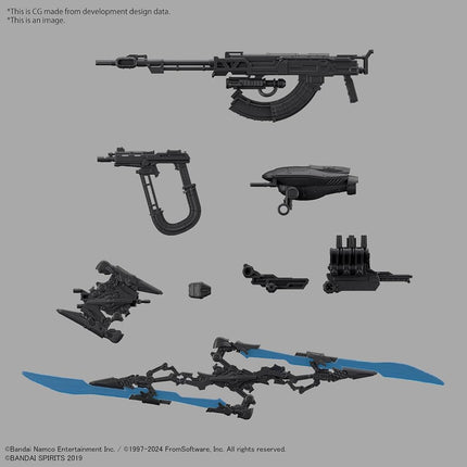 BANDAI Hobby 30MM Armored CORE VI Fires of Rubicon - Schneider NACHTREIHER/40E Steel Haze Model Kit