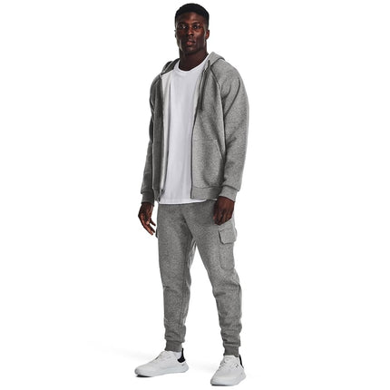 Under Armour UA Rival Fleece Cargo Jogger - Castlerock Light Heather / / White - XS