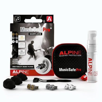 Alpine MusicSafe Pro Earplugs, Black