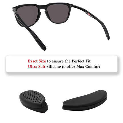 3 Pairs Replacement Nose Piece Nose Pads for Oakley Thurso OO9286 OO9286A Sunglasses Frame, Black Standard Size