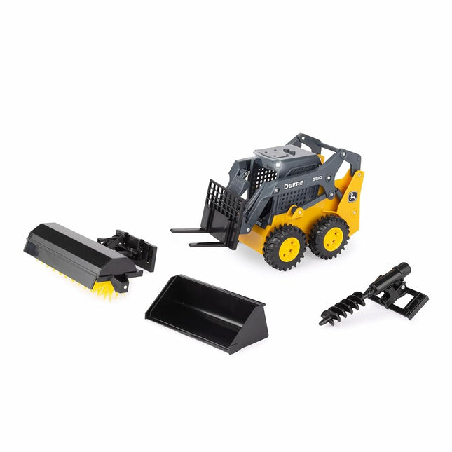John Deere 1:16 318G Farm Skid Steer Toy Childrens Set 3y+