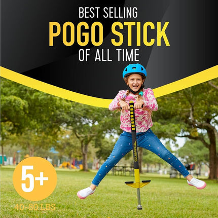 Flybar Maverick Pogo Stick for Kids Ages 5+, 40 to 80 Pounds, Perfect for Beginners, Easy Grip Handles, Anti-Slip Pegs, Outdoor Toys for Boys and Girls