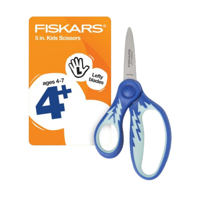 Fiskars 5" Softgrip Left-Handed Pointed-Tip Scisso