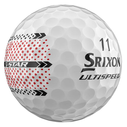 Srixon Q-Star Ultispeed Track Golf Balls, White