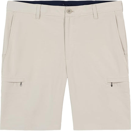 Izod Men's Golf Swingflex Cargo Short, Red Khaki, 29