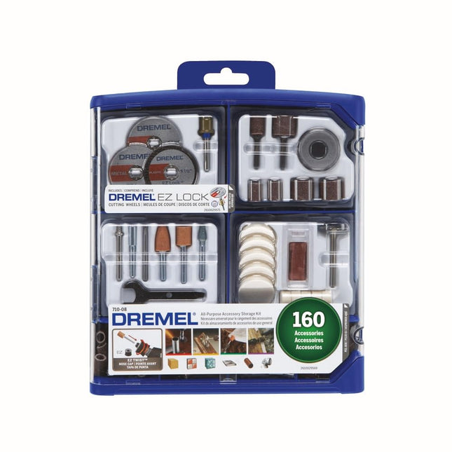 Dremel 710-08 All-Purpose Rotary Accessory Kit, 160-Piece