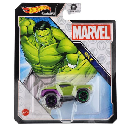 Hot Wheels Character Cars, Marvel Hulk, vehículo de juguete para niños de 3 años en adelante
