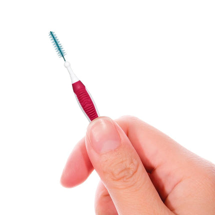 GUM Proxabrush Go-Betweens - Cepillos interdentales para dientes apretados, palillos dentales para eliminar la placa, seguros para aparatos de ortodoncia y dispositivos dentales, 10 unidades (paquete de 4)