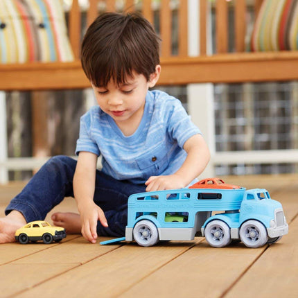 Green Toys Car Carrier Vehicle Set Toy, Blue