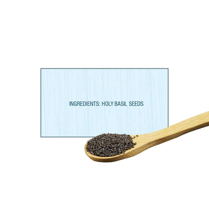Carrington Farms Holy Basil Seeds – Gluten Free, Paleo, Keto, High Fiber Seeds – Calcium Packed Daily Nutrition Boost, Add into Favorite Recipes (8 oz)