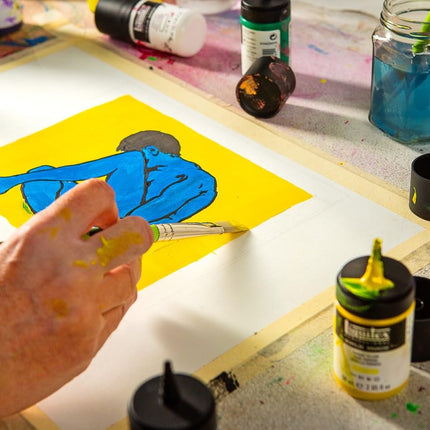Liquitex Professional Acrylic Gouache 2-oz bottle, Cadmium-Free Yellow Light
