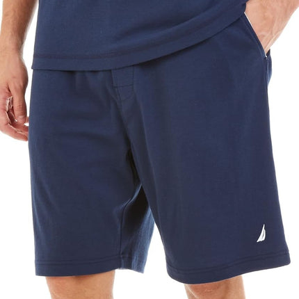Nautica Men's Knit Sleep Short, Navy, Medium