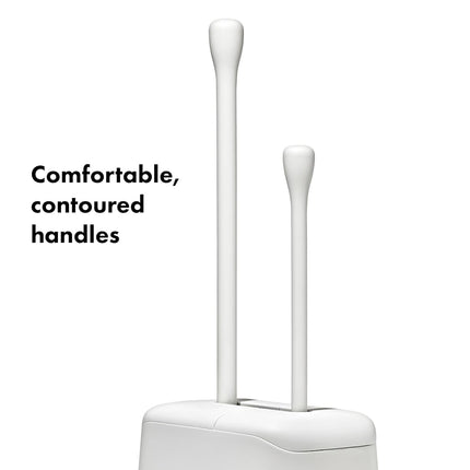 Set de escobilla y desatascador de inodoro Good Grips de OXO