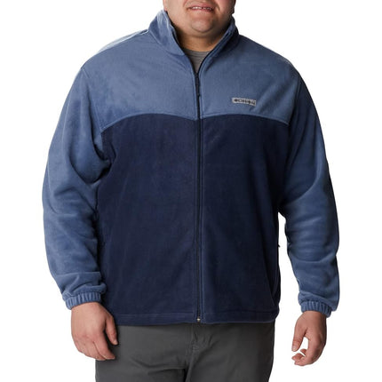 Columbia Men's Steens Mountain Full Zip 2.0 Fleece Jacket, Dark Mountain/Collegiate Navy, 54-56