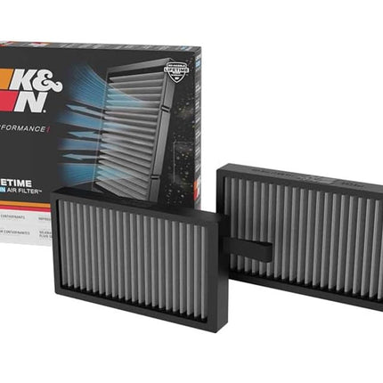 K&N Cabin Air Filter (2 pieces) compatible with Tesla (VF3023), White